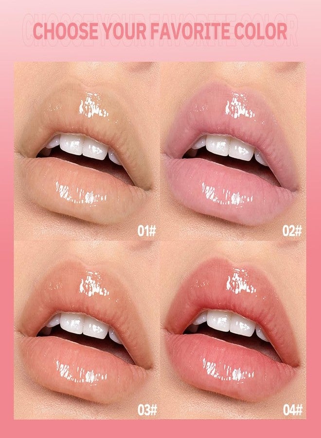 Hxssll Moisturizing Lip Balm – Hydrating Nourishing Lip Care with Natural Ingredients, Vitamin E & Shea Butter, Smooth Non-Sticky Tinted Lip Balm for Dry & Chapped Lips, Soft Glossy Lipstick for Daily Use 1# - Image 2